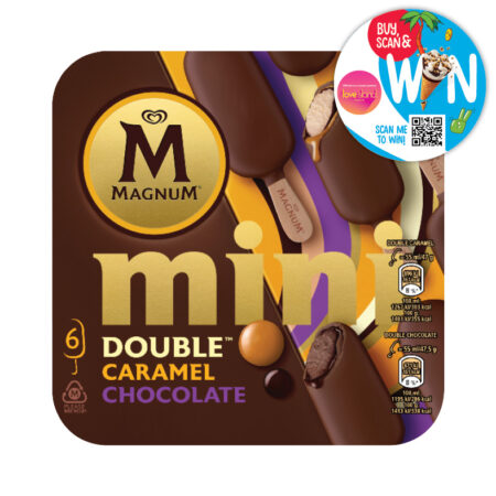 Magnum Mini Double Chocolate Caramel Multipack 6 Pcs