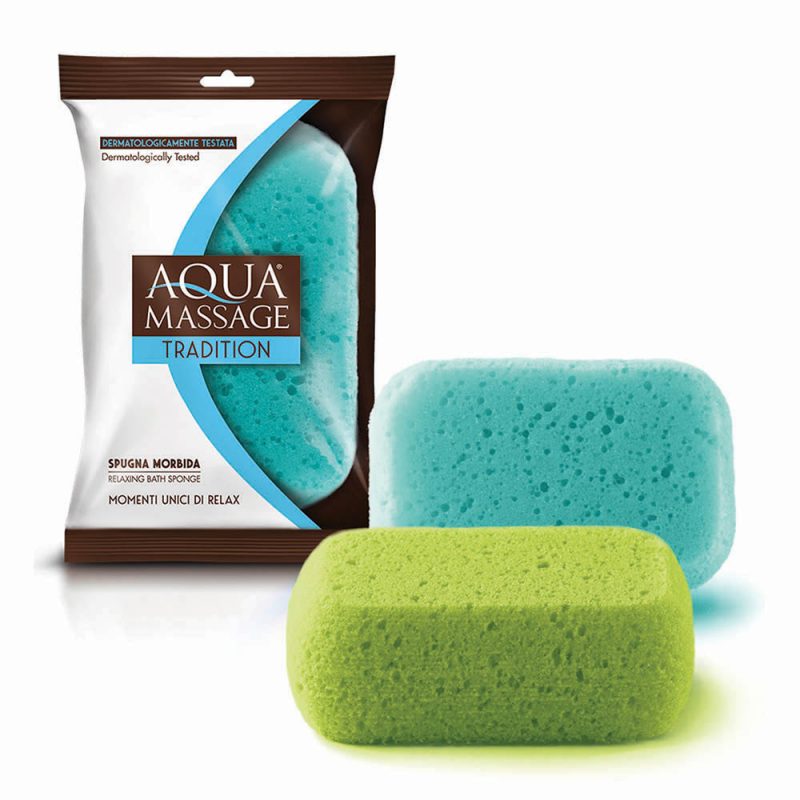 Aquamassage Rectangular sponge - Assorted colours
