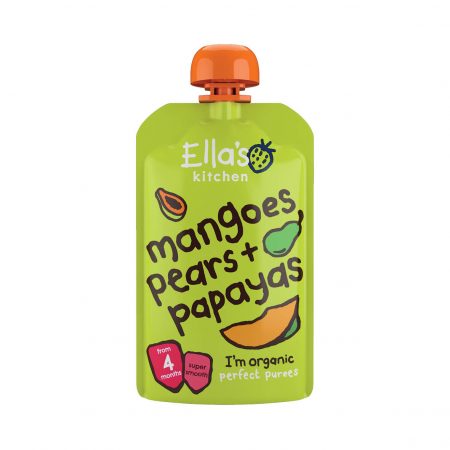 Ella's Kitchen Multi Flavour Pouches 4M+ Mangoes, Pears & Papayas 120g
