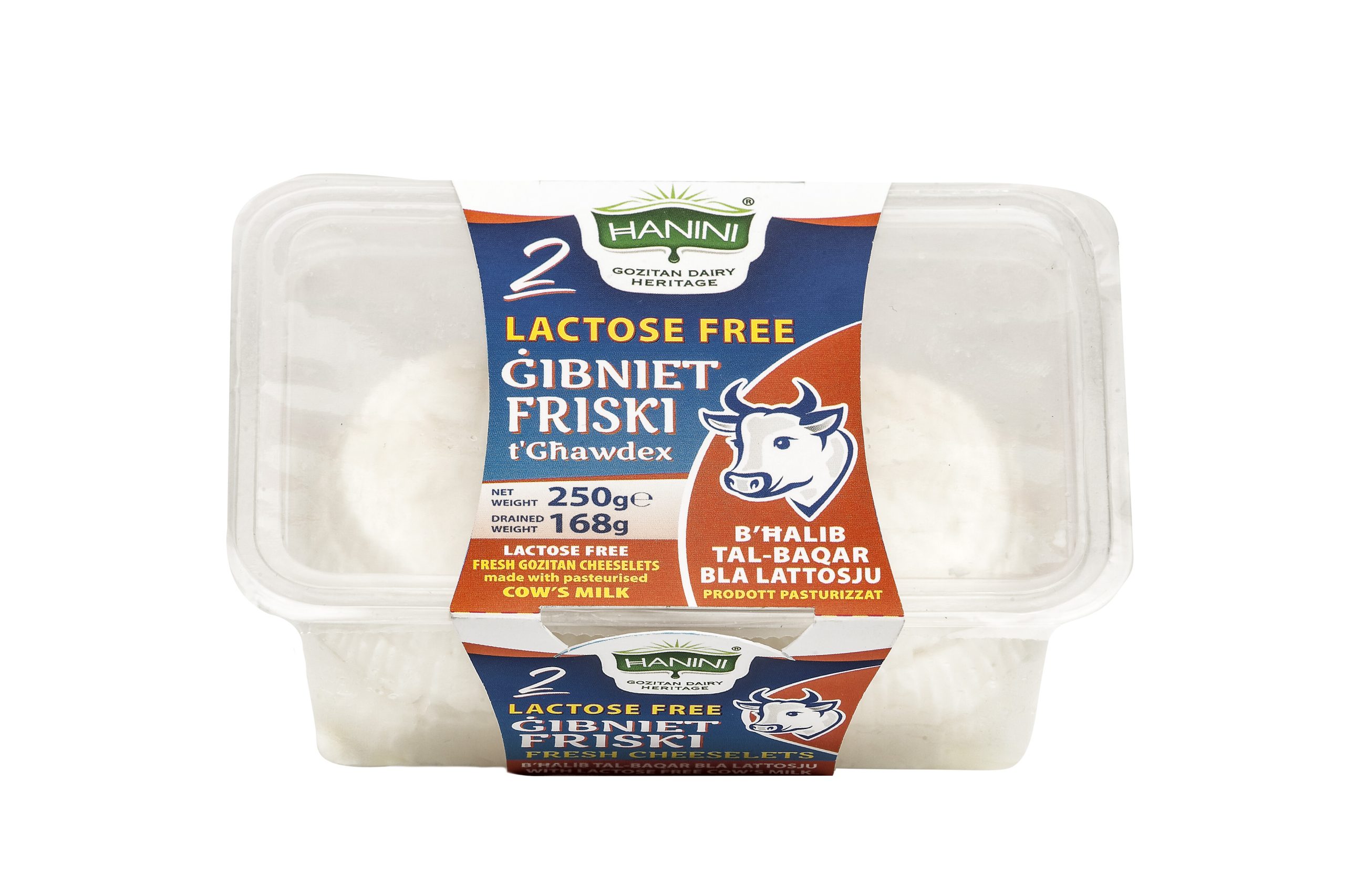 Hanini Fresh Cow Cheeselets Lactose Free (2pcs)