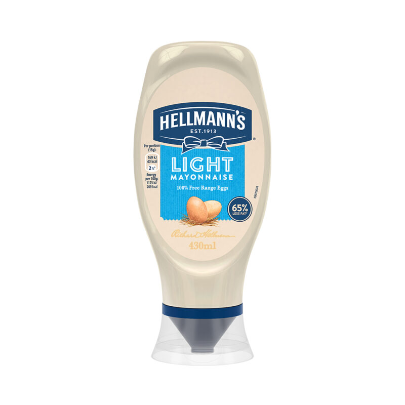 Hellmann's Same Light Mayonnaise Squeezy 430ml