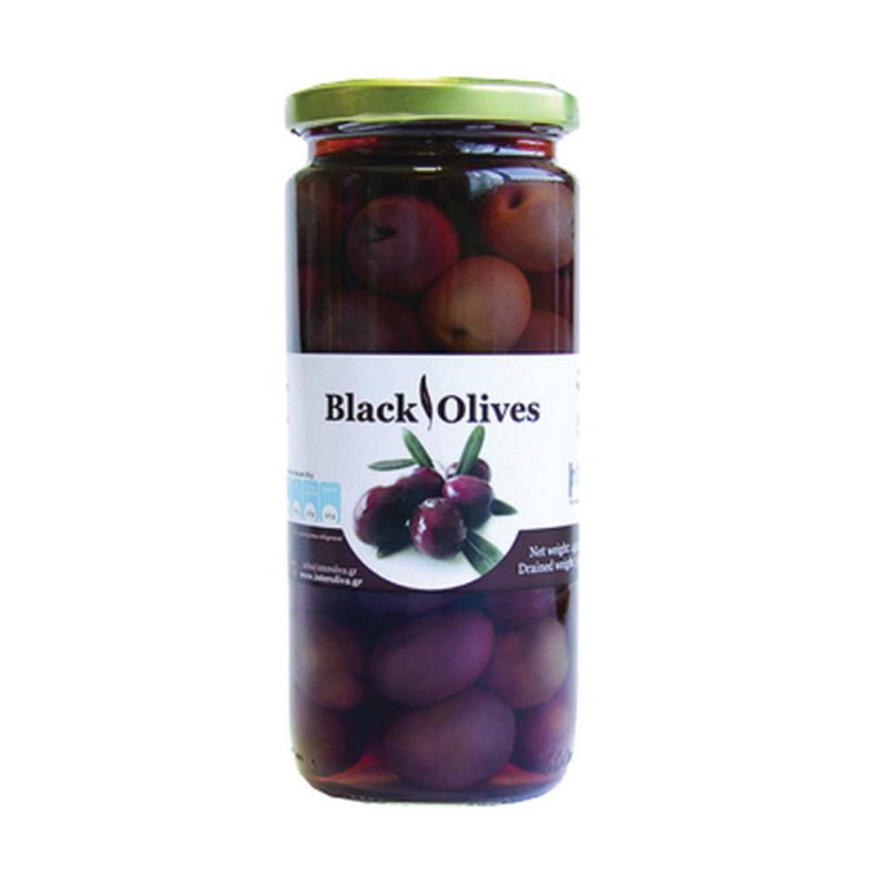 Interoliva Black Olives with bone 300g
