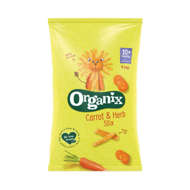 Organix Carrot & Herb Stix Multipack 4x15g