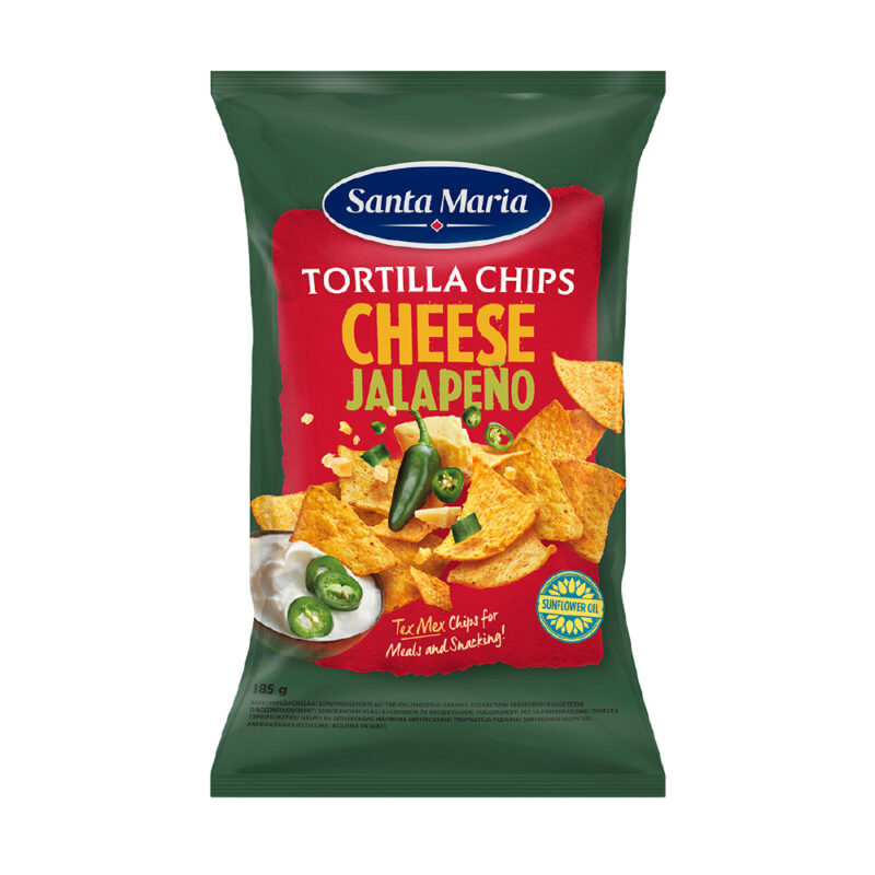 Santa Maria Tortilla Chips Cheese & Jalapeno 185grs