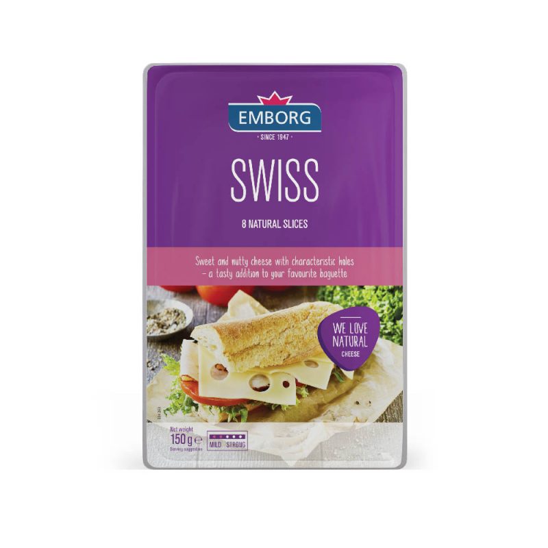 Emborg Swiss Sliced 150g
