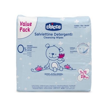 Chicco cleansing wipes tripack