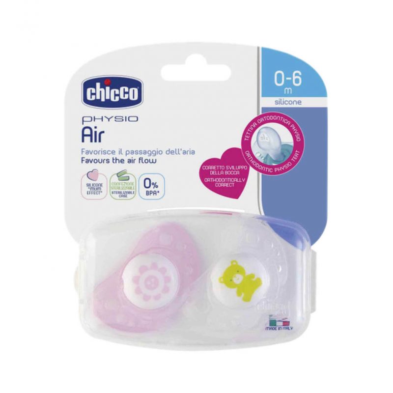 Chicco Soother Physio Air Girl 0-6M 2Pcs