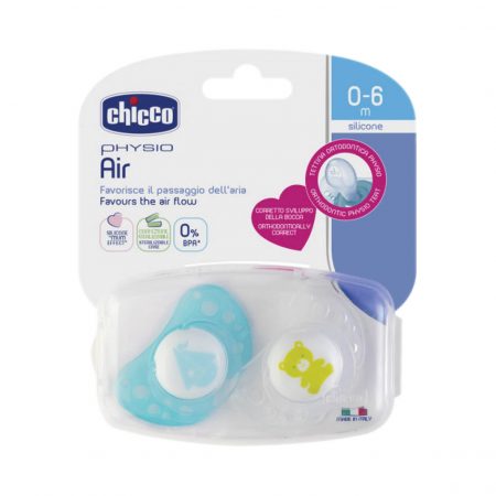 Chicco Soother Physio Air Boy 0-6M 2Pcs