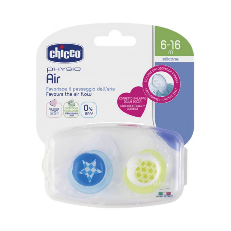 Chicco Soother Physio Air Boy 6-16M 2Pcs