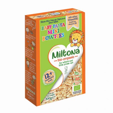 Miltona Organic Baby Pasta Mini Bowties 12 Months + 300g