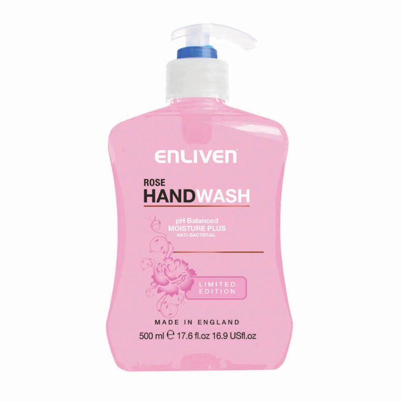 Enliven Antibacterial Hand Wash Rose 500ml
