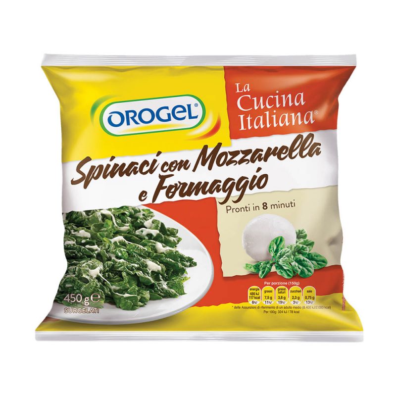Orogel Spinach and Mozzarella (Spinaci con Mozzarrella e Formaggio)