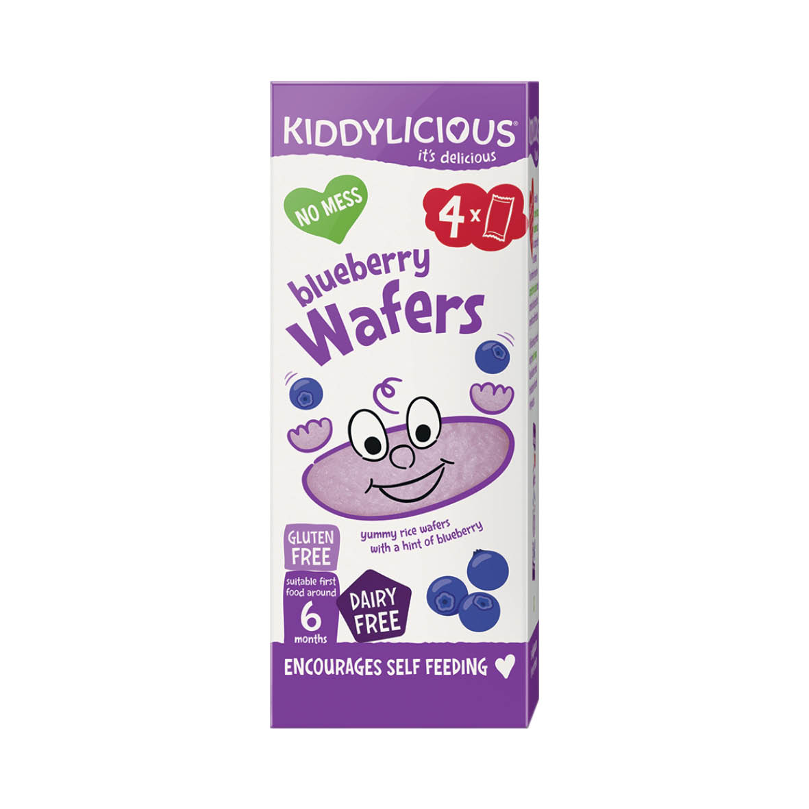Kiddylicious Wafers Blueberry Mini (4Pcs)