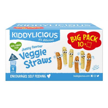 Kiddylicious Straws Cheesy 12g Bulk