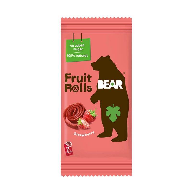 Bear Fruit Rolls Single Strawberry 20g