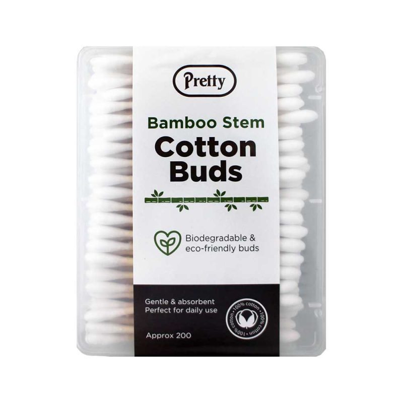Bamboo stem cotton buds by Pretty