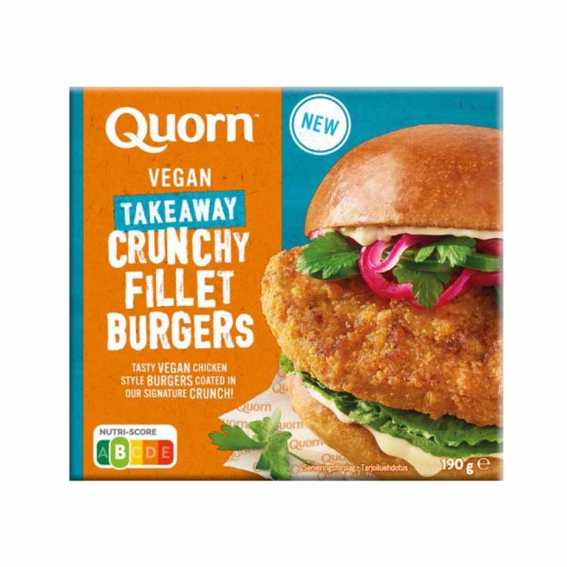Quorn Vegan Crunchy Fillet Burgers