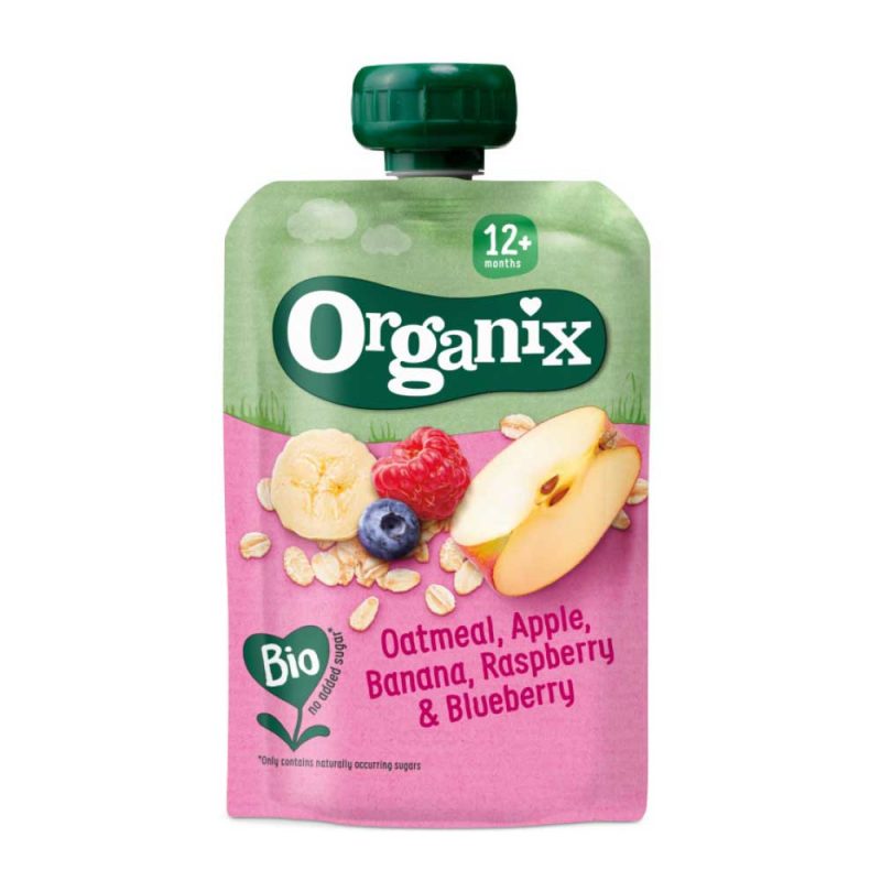 Organix Oatmeal, Apple, Banana, Raspberry and Blueberry 12M+