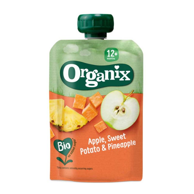 Organix Apple, Sweet Potato and Pineapple 12M+