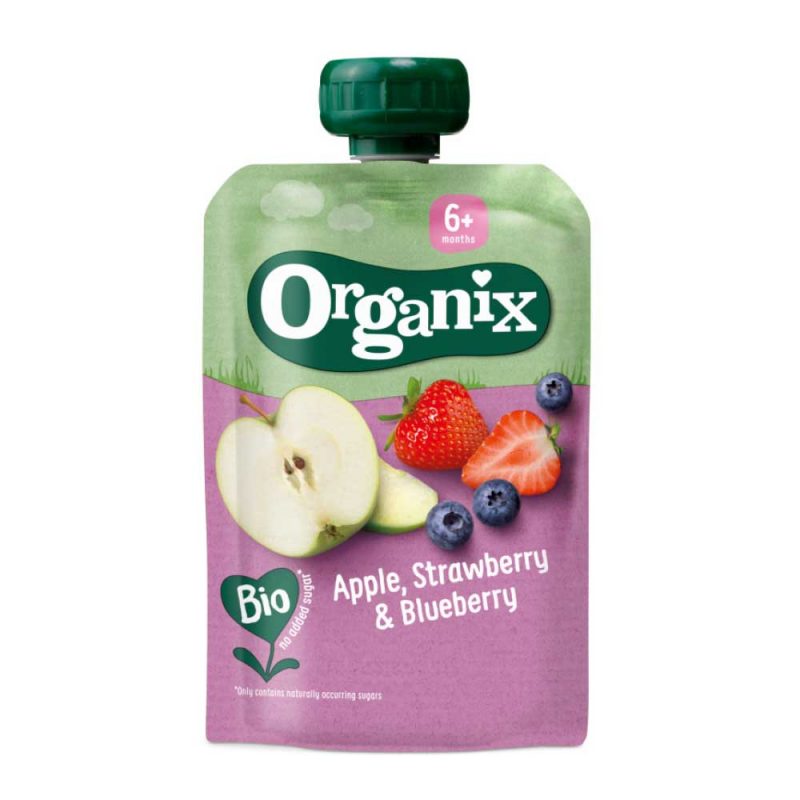 Organix Apple, Strawberry and Blueberry 6M+