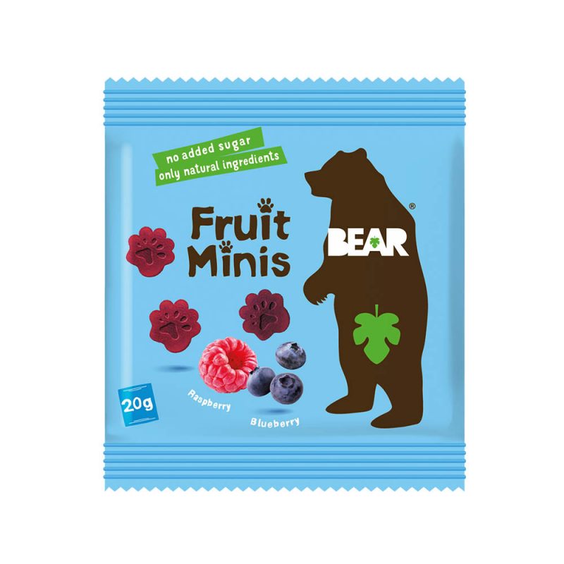 Bear Fruit Minis Raspberry & Blueberry singles