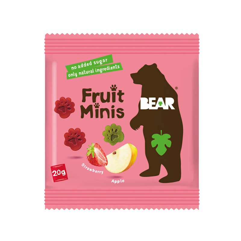 Bear Fruit Minis Strawberry & Apple Singles