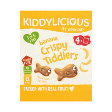 Kiddylicious Crispy Tiddlers Banana Multipack 