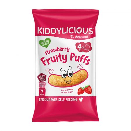 Kiddylicious Fruity Puffs Strawberry Multipack