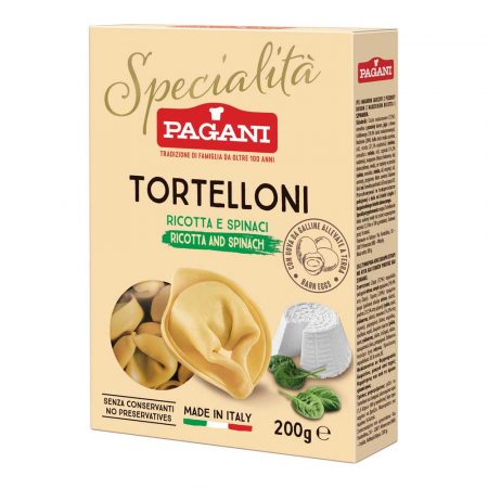 Pagani Tortelloni With Ricotta and Spinach 200g