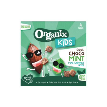 Organix Kids Mini Flapjack Bites Cool Choco Mint 4x23g