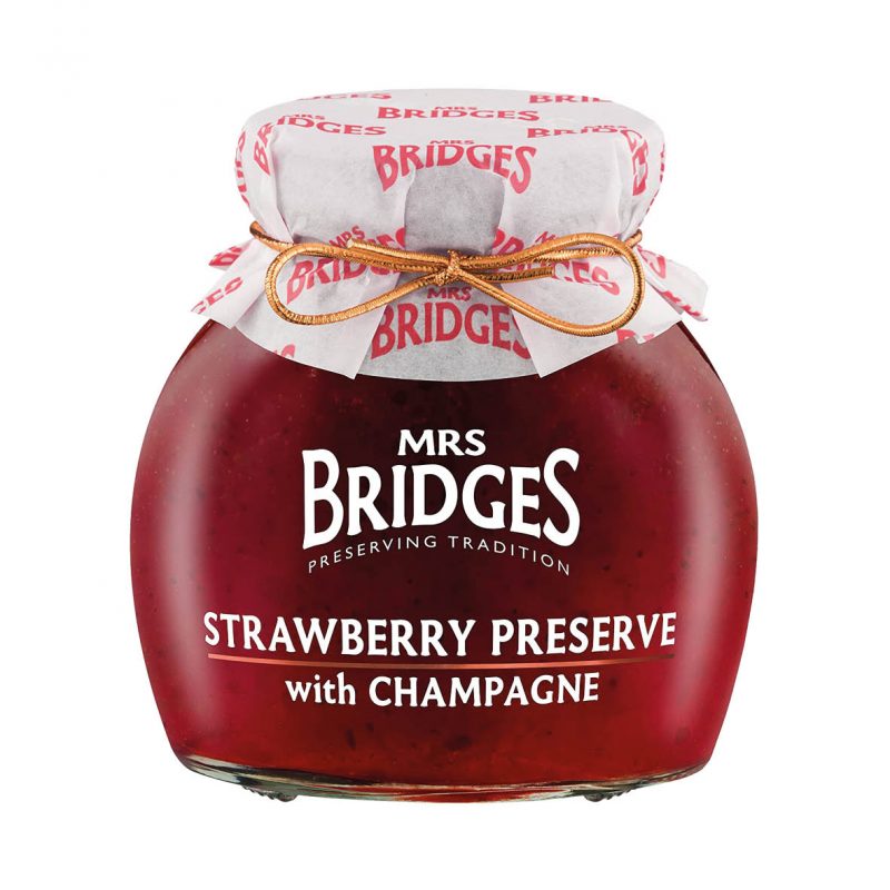 Mrs Bridges Strawberry Champagne Preserve 340g