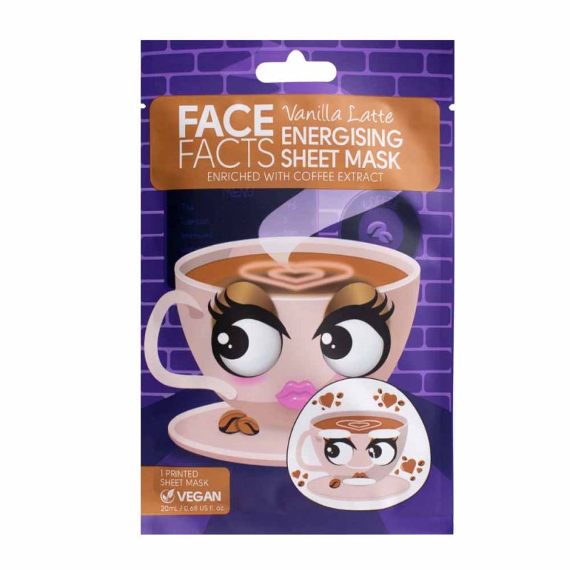 Face Facts Printed Sheet Masks - Vanilia Latte 20ml