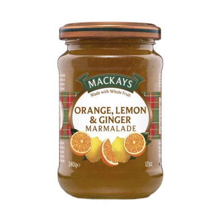 Mackays Orange & Lemon Marmalade W/Ginger 340g