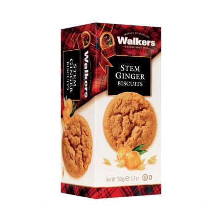 Walkers Shortbread Stem Ginger Biscuits x150g