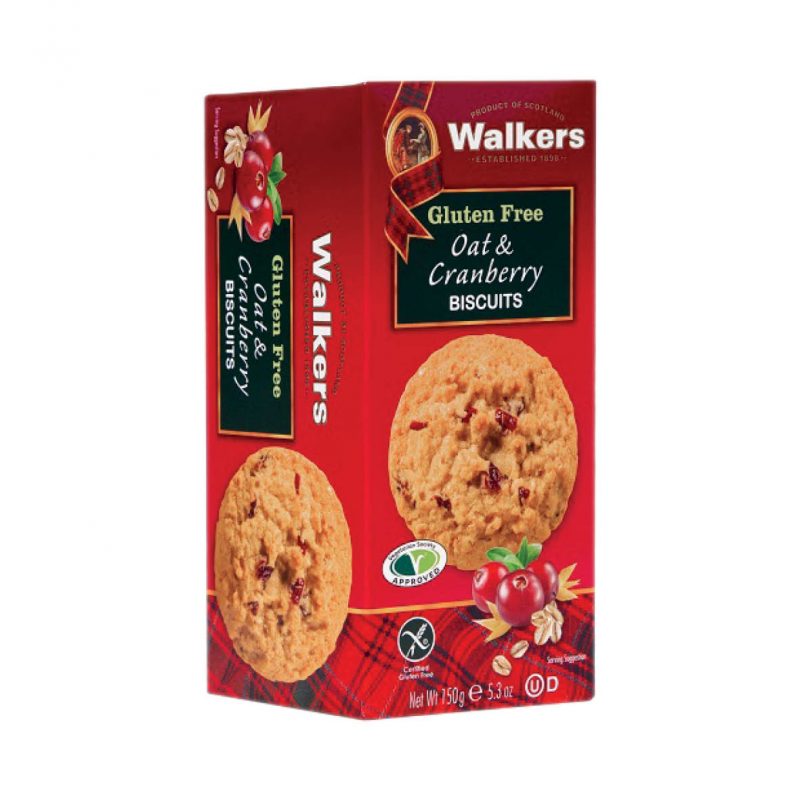 Walkers Shortbread Gluten Free Oat & Cranberry Biscuits