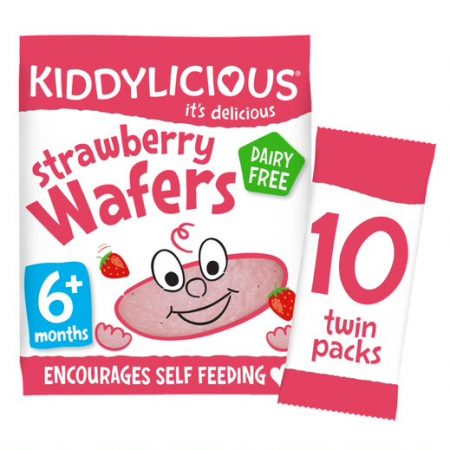 Kiddylicious Weaning Snacks Wafer Strawberry Maxi