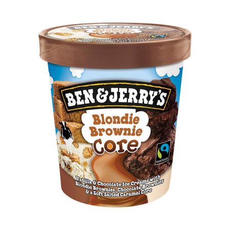 Ben & Jerry's blondie brownie core