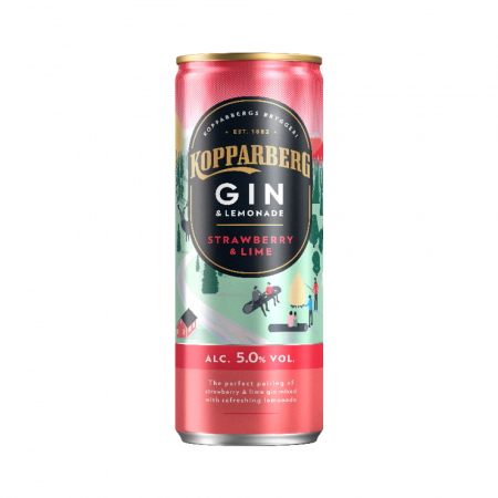 Kopparberg Gin Strawberry & Lime Can 25cl 5% Alc.