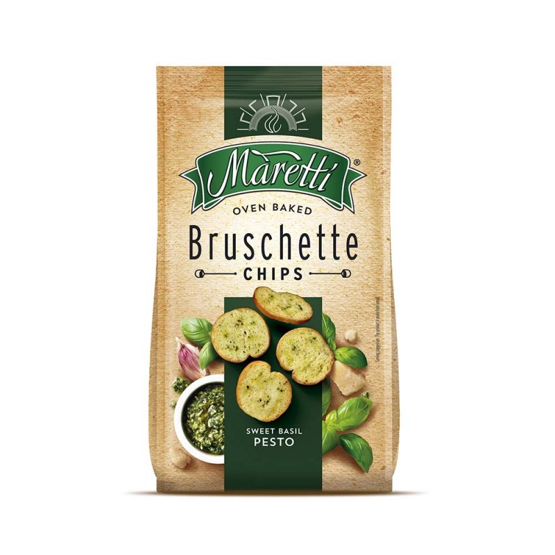 Maretti Sweet Basil Pesto Bruschette Chips