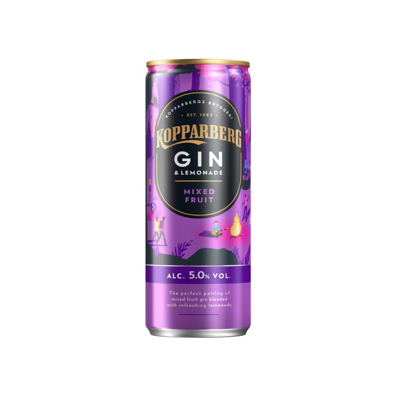 Kopparberg Gin Mixed Fruit Can 25cl 5% Alc.