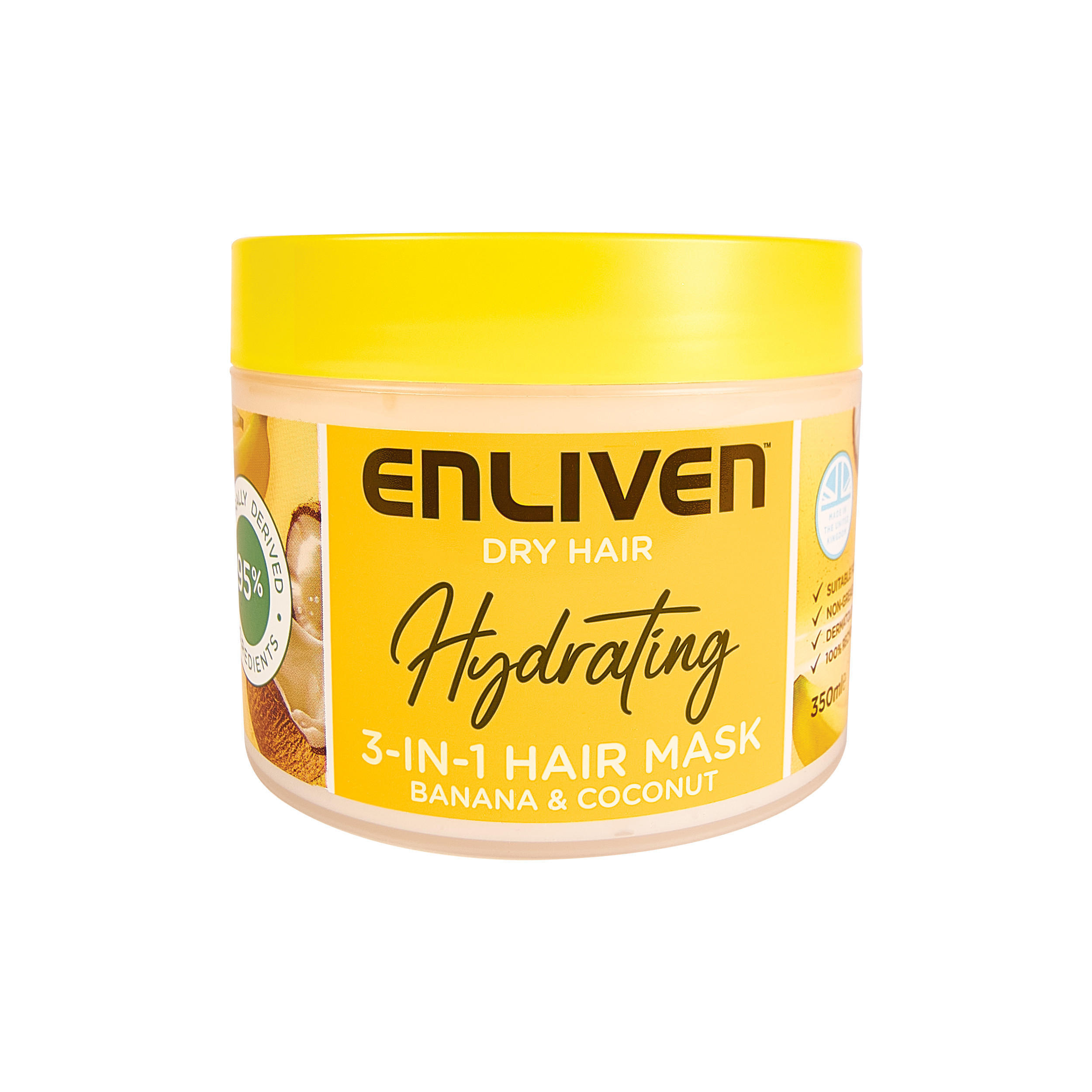 Enliven Hydrating 3in1 Banana and Coconut Hair Mask 350ml - What's Instore