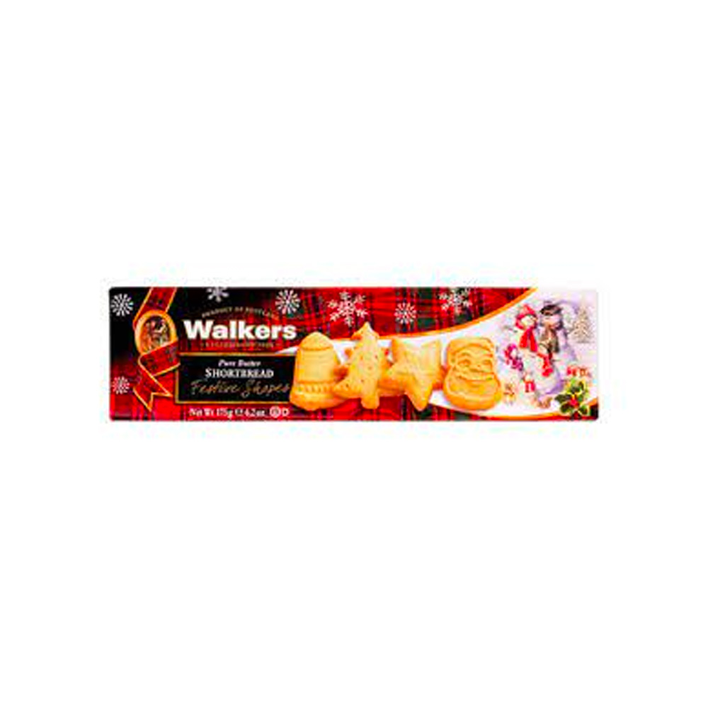 Walkers Shortbread Festive Shapes 175g