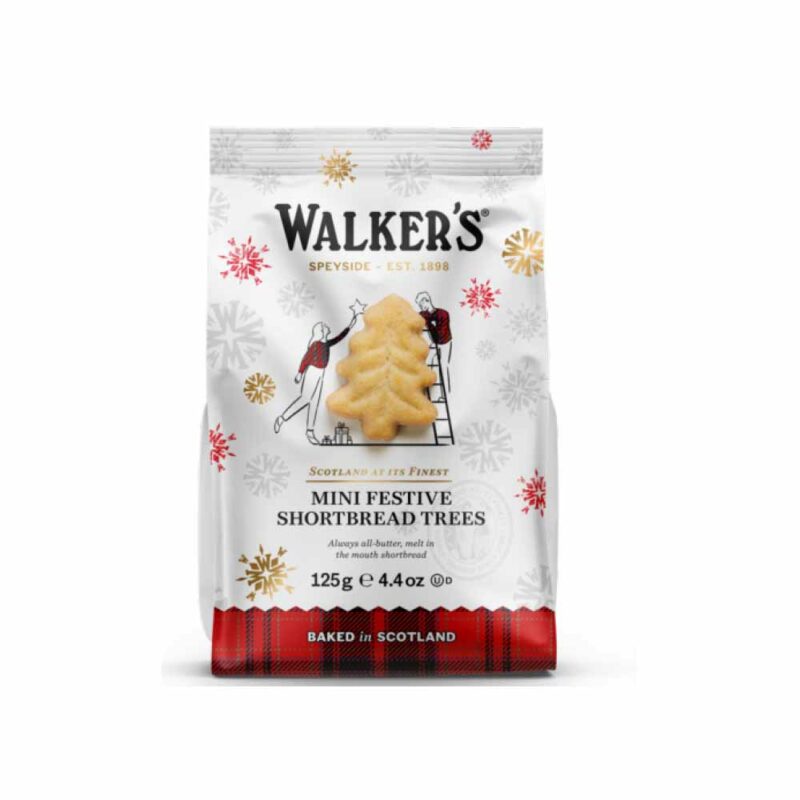 Walkers Mini Festive Shortbread Trees Bag 125g