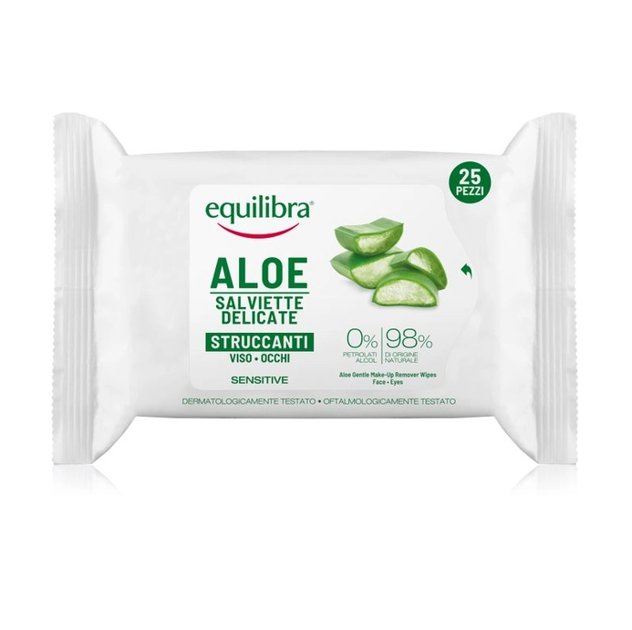 Equilibra Aloe Face & Eye Make Up Remover Wipes