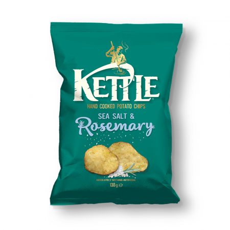 Kettle Sea Salt & Rosemary Chips 130g