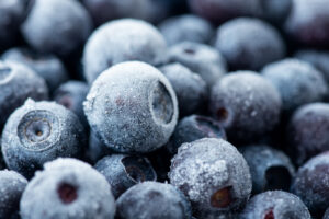 Frozen Whole Blueberries - close up
