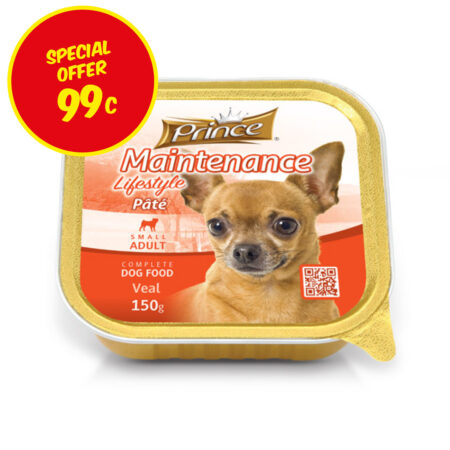 Prince Maintenance Lifestyle Veal Small Dog Pate 150g