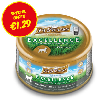Princess Excellence Premium Chicken & Tuna with Rice and Seaweed 70g