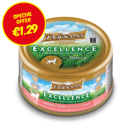 Princess Excellence Premium Chicken & Tuna with Rice and Salmon 70g