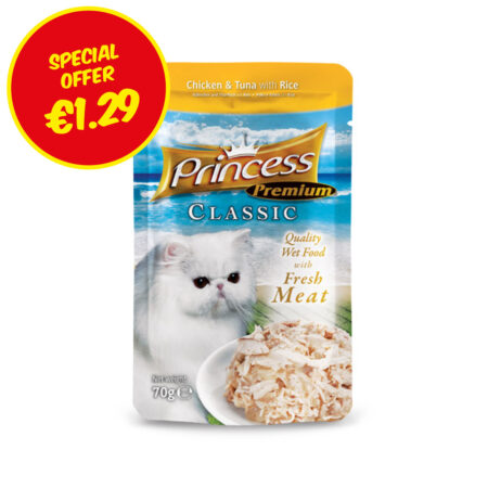 Princess Classic Premium Chicken & Tuna with Rice 70g